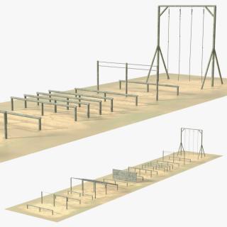 3D Military Training Obstacles Course Worn 2