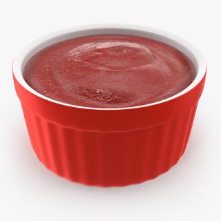 3D model Tomato Ketchup In Red Gravy Boat(1)