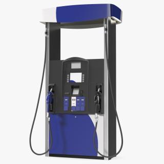 3D model Gas Pump Blue 2