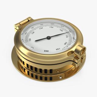 3D model Brass Ship Barometer