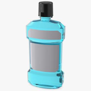 3D Anticavity Mouthwash 250ml Bottle model