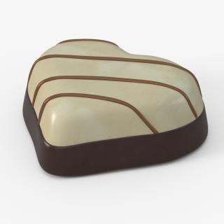 3D Heart Shaped Chocolate Candy model