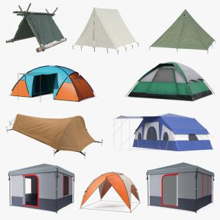 3D Camping Tents Collection 6