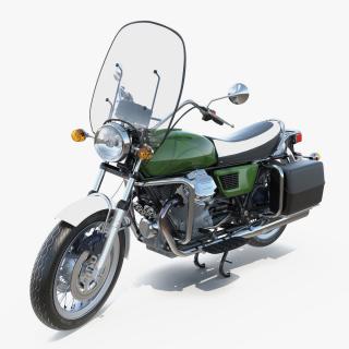 Classic Motorbike Rigged 3D model