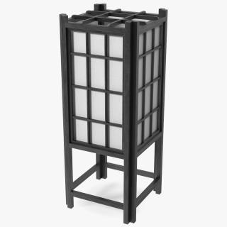 3D model Rice Paper Shoji Floor Lantern