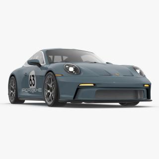 3D Sport Car Porsche 911 2024 Blue