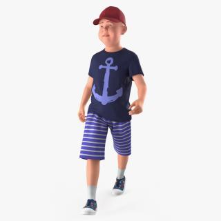 Walking Teenage Boy 3D model