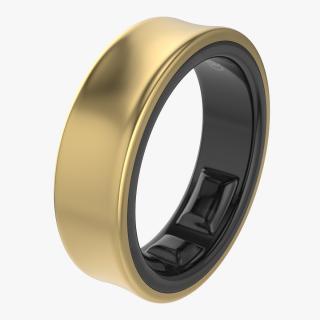 3D Samsung Galaxy Ring Titanium Gold model