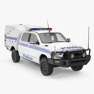 3D Police Prisoner Transport Truck