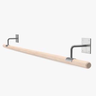 Fusion Wall Mounted Ballet Barre 3D