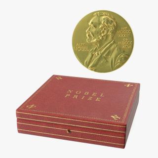 Literature Nobel Prize with Box Collection 3D