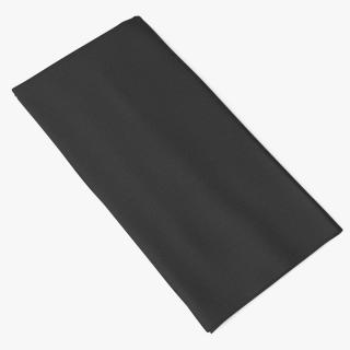 3D Folded Black Fabric Napkin