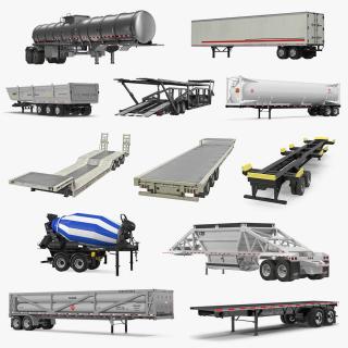 3D Trailers 3D Models Collection 6