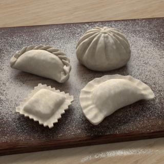 3D Raw Dumplings Collection 4