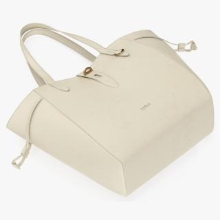 Leather Tote Bag Furla Net Beige 3D