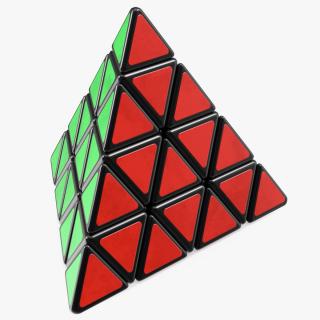 3D model Rubik Pyramid Puzzle Assembled