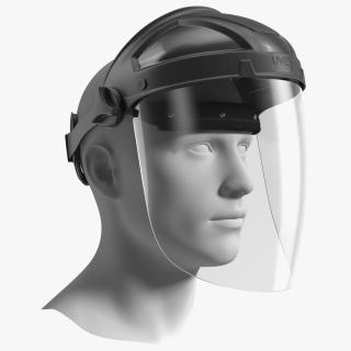 3D Uvex Turboshield Face Shield Transparent Visor