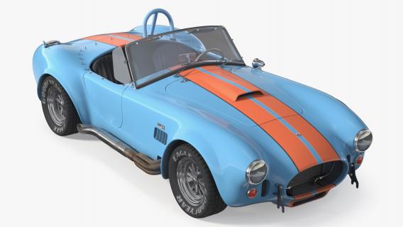 Shelby Cobra 1965 Rigged 3D model