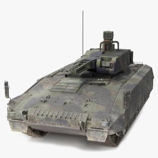 3D Puma German IFV Military Tank Green Dirty