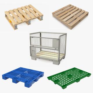 3D model Pallets Collection 2