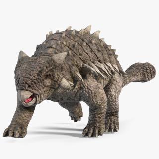 Ankylosaurus Deserted in Walking Pose 3D