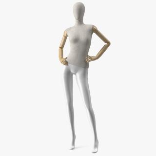 Flexible Female Mannequin Standing Pose 3D model