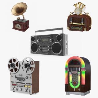 Retro Audio Devices Collection 2 3D