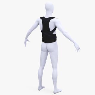 3D Posture Corrector for Women and Men on Mannequin model