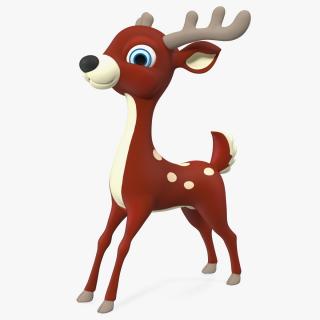 3D Cartoon Noble Deer model