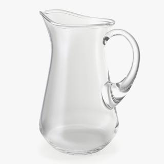 3D Glass Jug With Handle