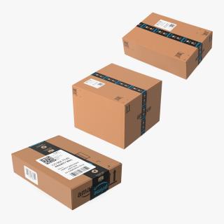 3D Amazon Parcels Boxes Collection