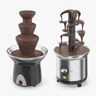 3D Chocolate Fountain Machines Collection model