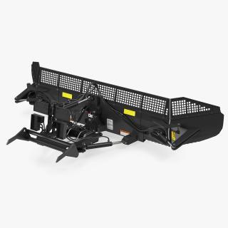 3D Snowplow Rigged 3D Model 2