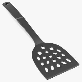 Nylon Black Frying Spoon 3D model