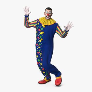 Funny Clown Dancing Pose 3D model