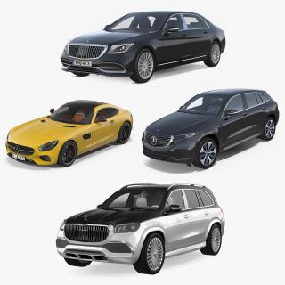 Mercedes Benz Cars Collection 3D model