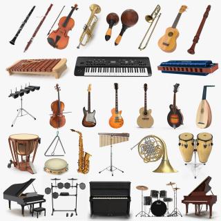 Musical Instruments Collection 9 3D