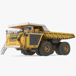 3D model Ultra Class Haul Truck Dirty Rigged