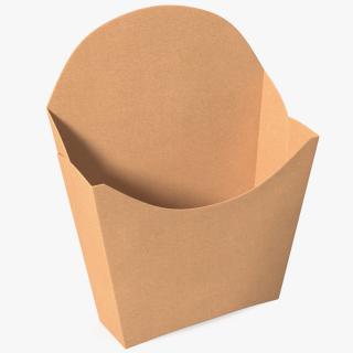 French Fry Box Craft Paper Generic 3D model