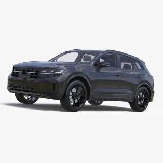 3D model Hybrid Electric SUV Black