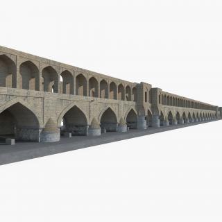 Si-o-seh Pol Bridge of 33 Arches 3D