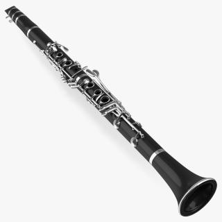 3D model Clarinet With Silver Keys