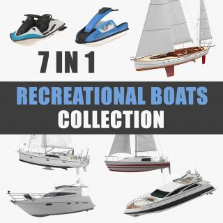 Recreational Boats Collection 3D model