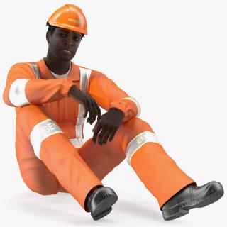 African American Rescuer 3D model