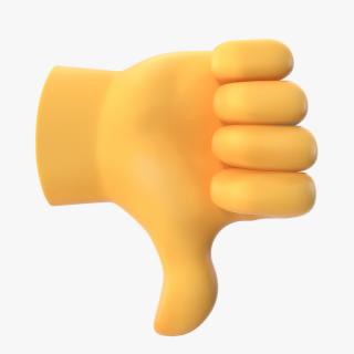 3D model Thumbs Down Gesture Emoji