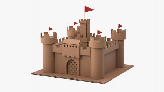 3D Cardboard Castle