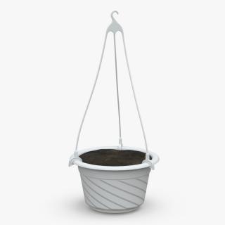 Hanging Plant Pot with Substrate 3D