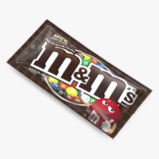 3D M and Ms Candy Package Brown model