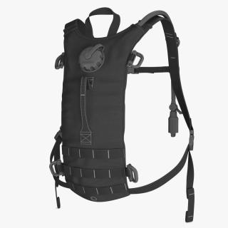 3D Hydration Backpack Carrier Black Worn Position 2 model