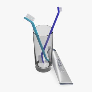 3D Pet Dental Cleaning Supplies model